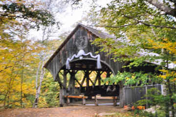 Sunday River Bridge. Photo by Lyn Whiston, October, 2006